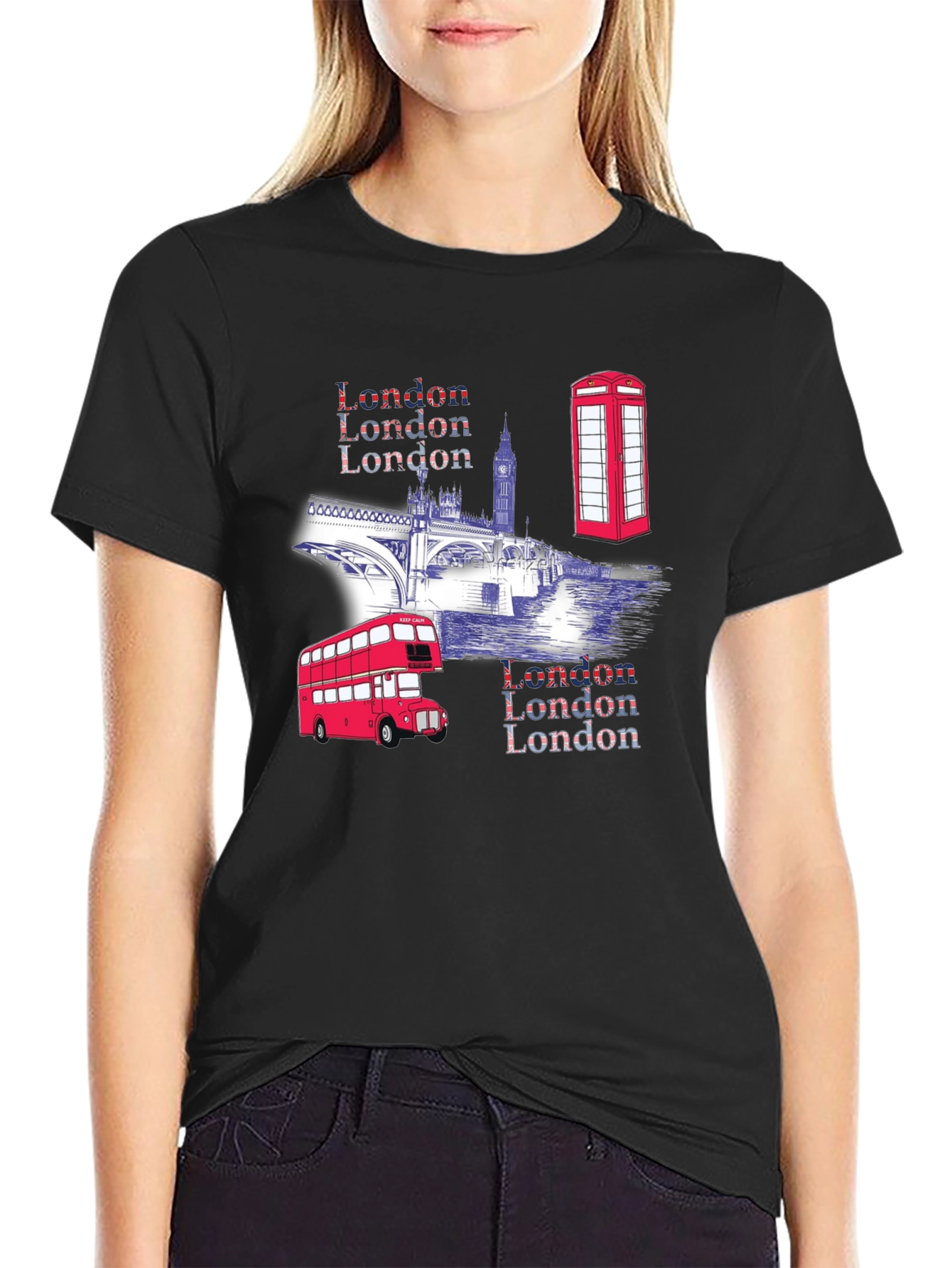 London Landmarks Graphic T-Shirt
