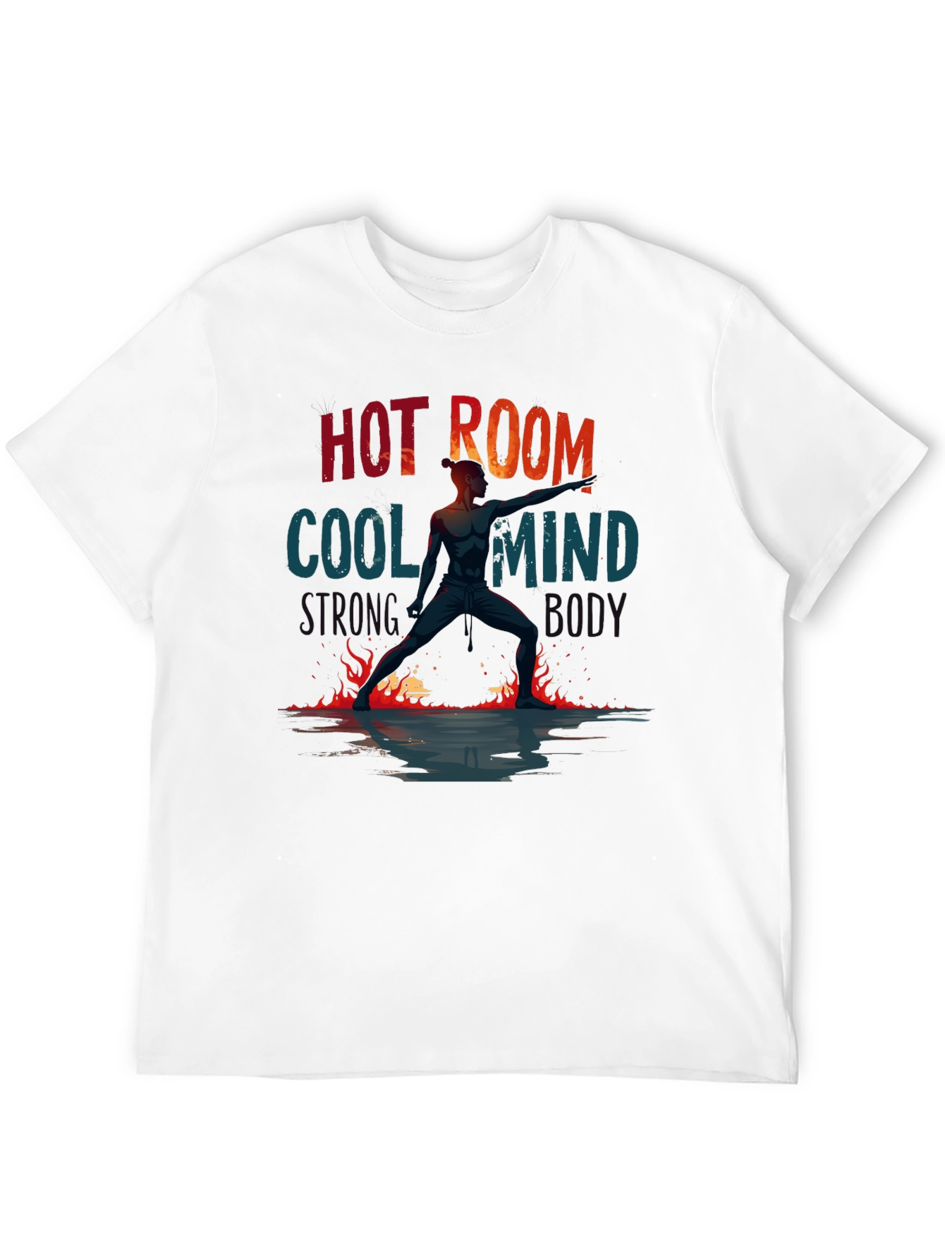 Hot Room Cool Mind Black Graphic Tee