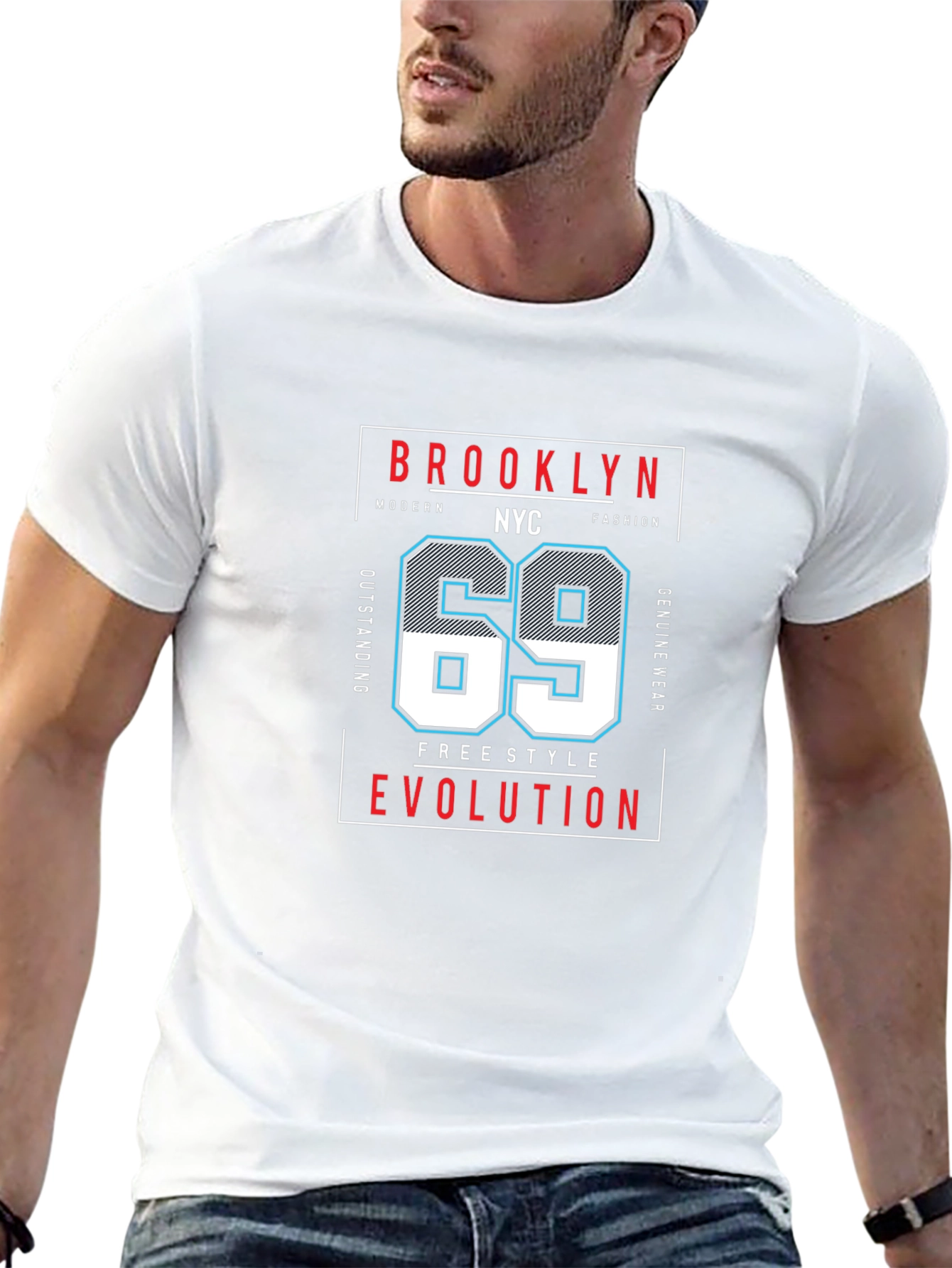 Brooklyn NYC 69 Graphic T-Shirt - Modern Fashion Tee