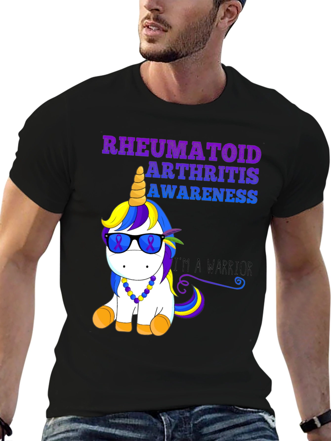 Rheumatoid Arthritis Awareness Unicorn T-Shirt