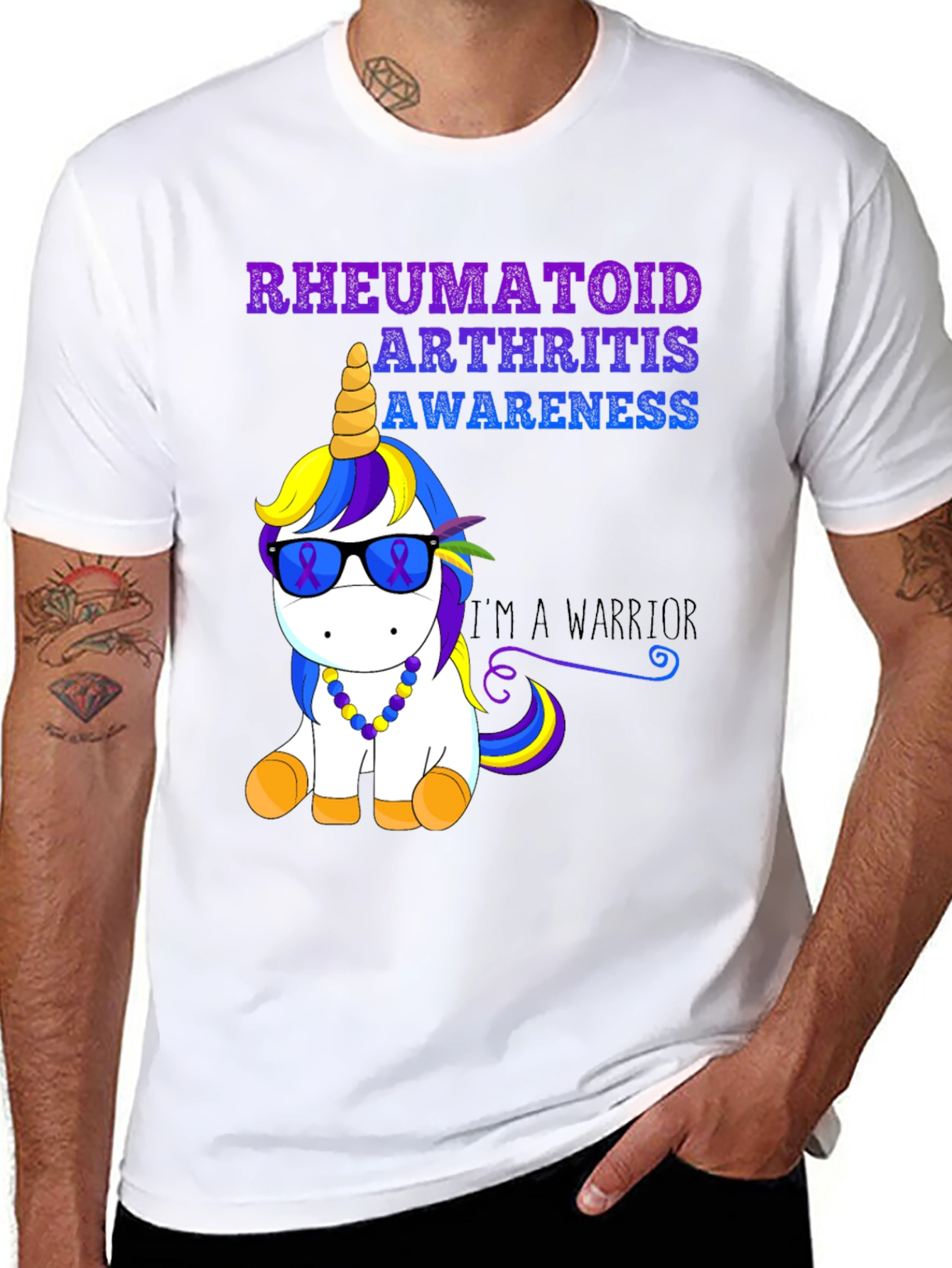 Rheumatoid Arthritis Awareness Unicorn T-Shirt