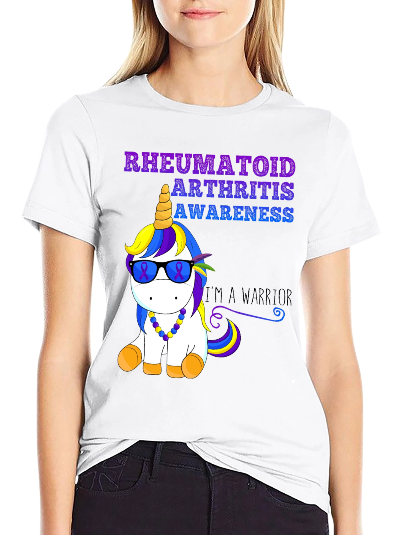 Rheumatoid Arthritis Awareness Unicorn T-Shirt