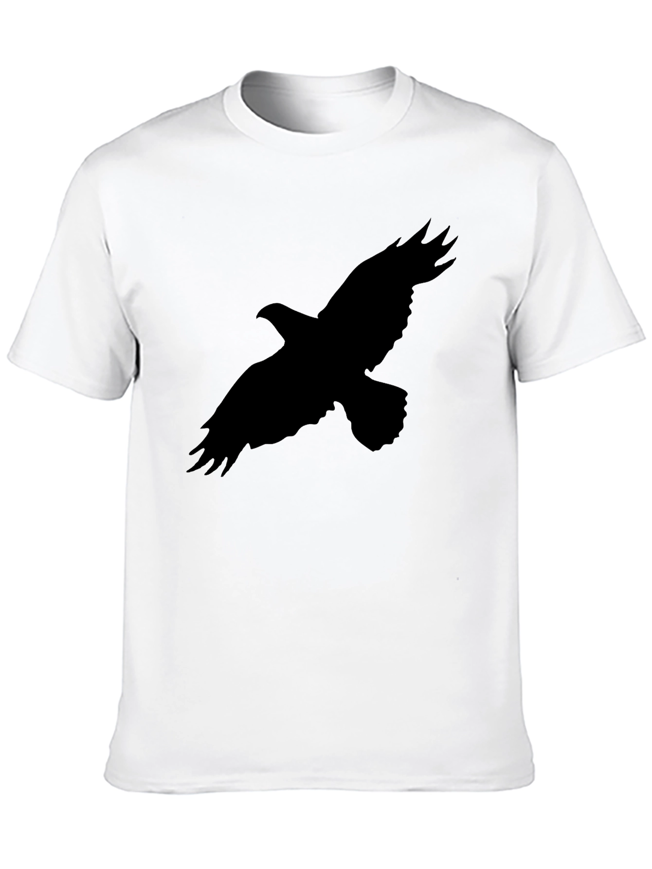 Mens Black Eagle Graphic Tee - Casual Style