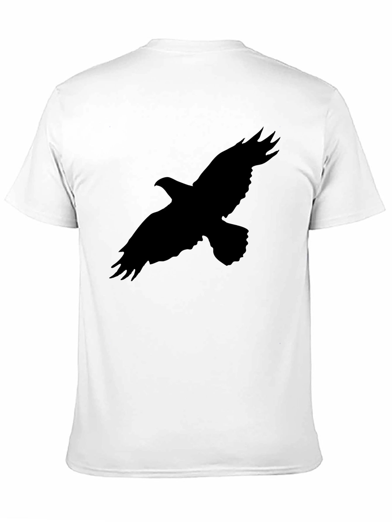 Mens Black Eagle Graphic Tee - Casual Style