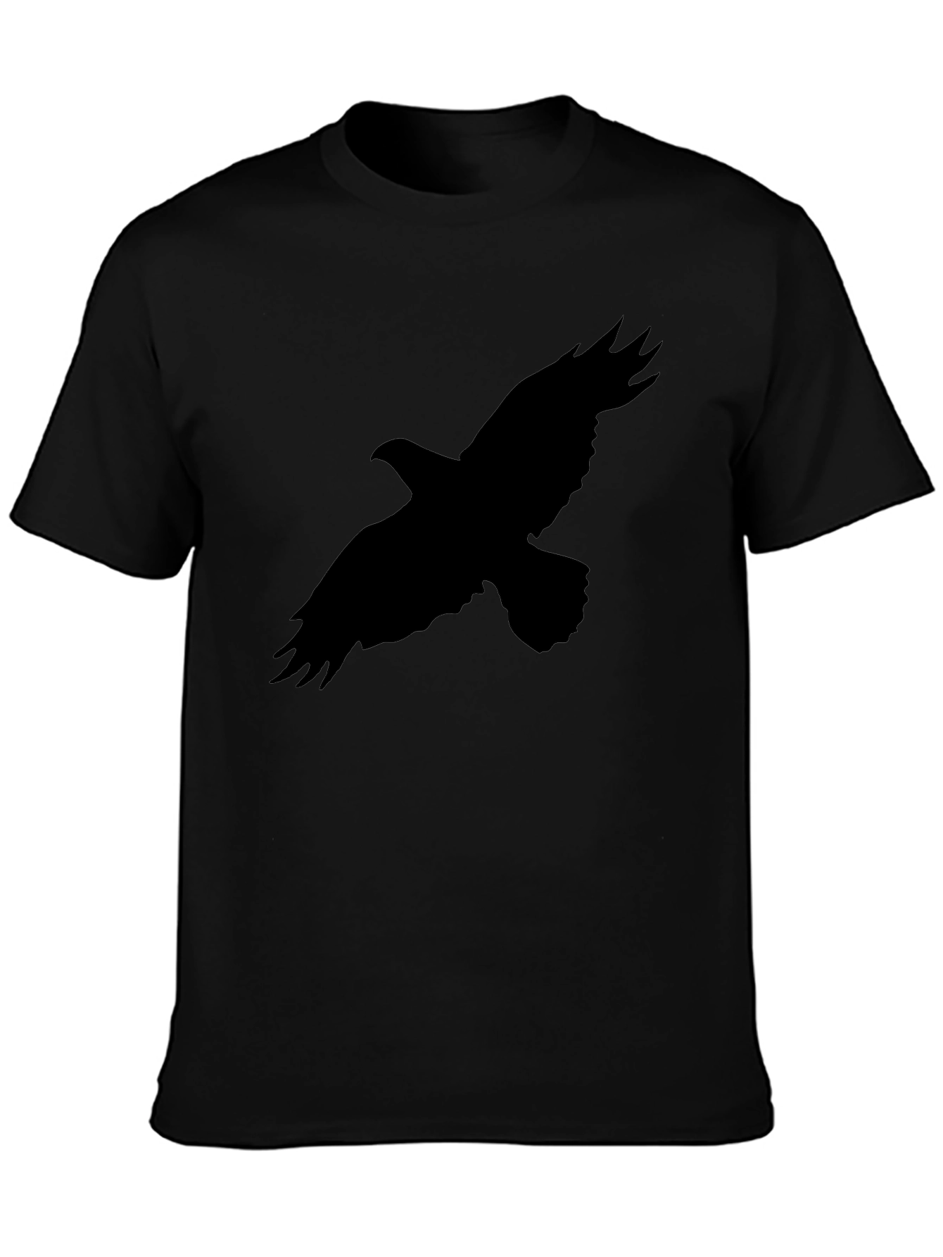 Mens Black Eagle Graphic Tee - Casual Style