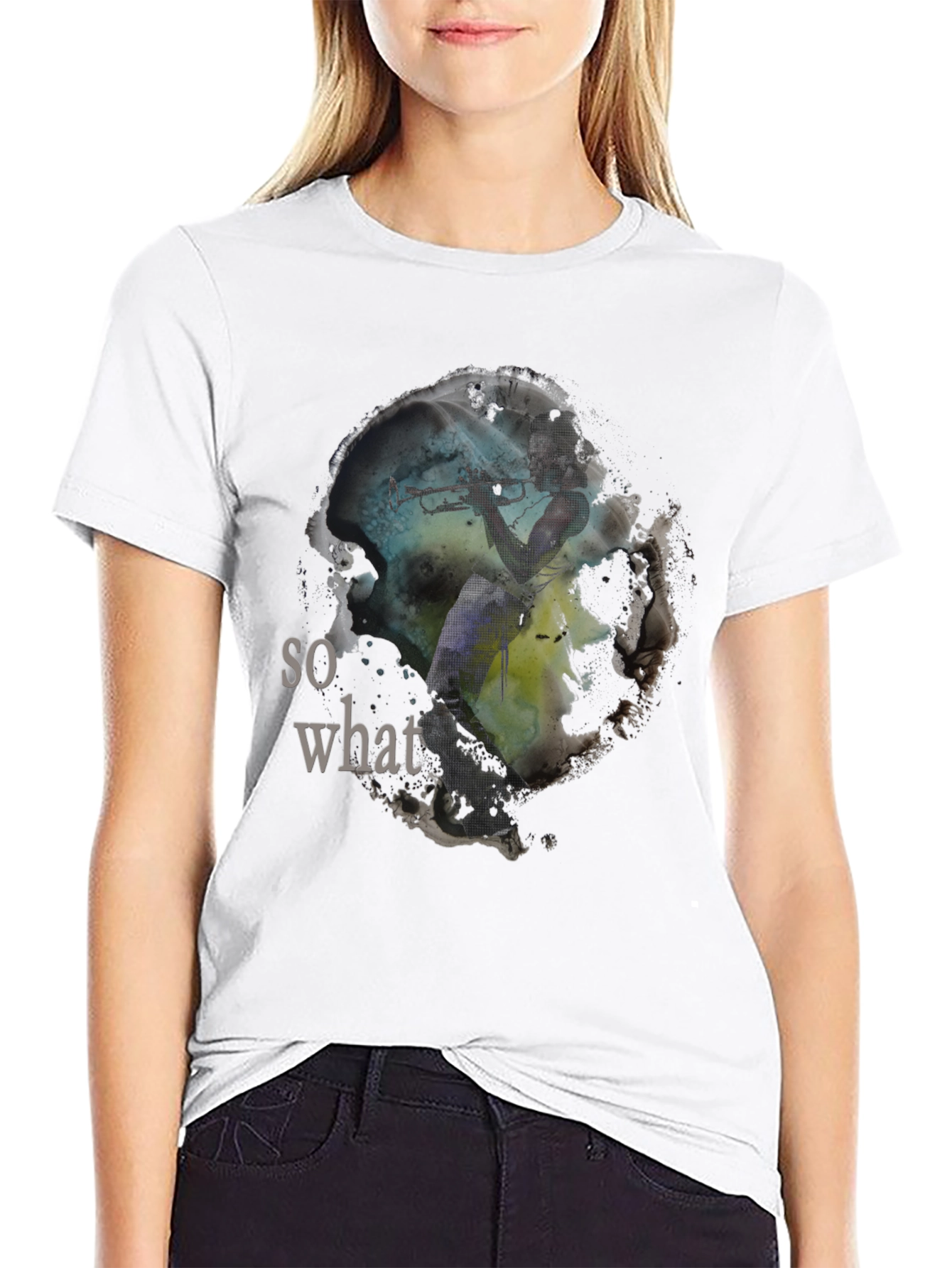 So What T-Shirt - Artistic Trumpet Design