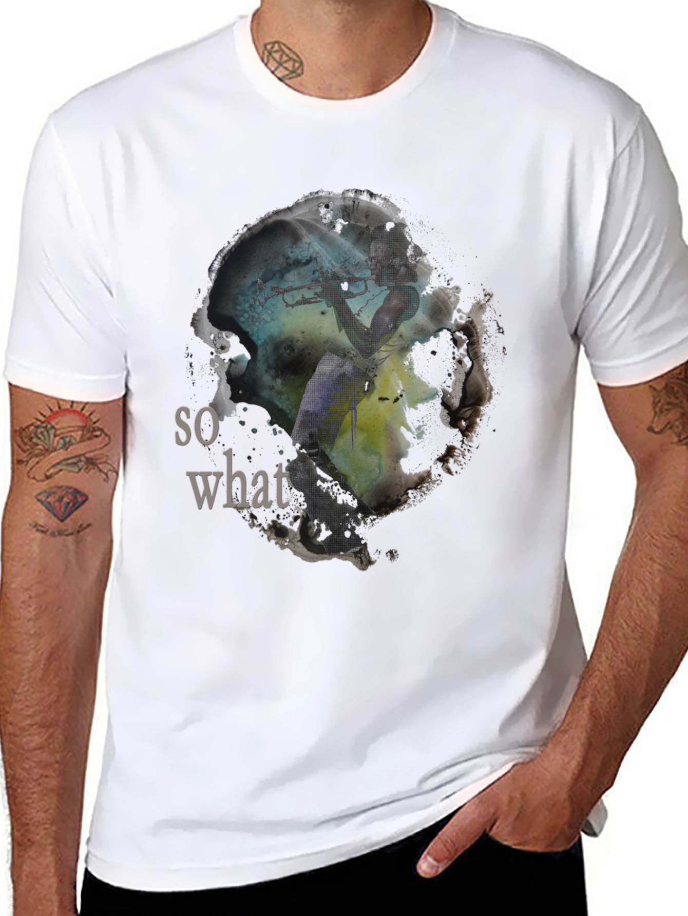 So What T-Shirt - Artistic Trumpet Design