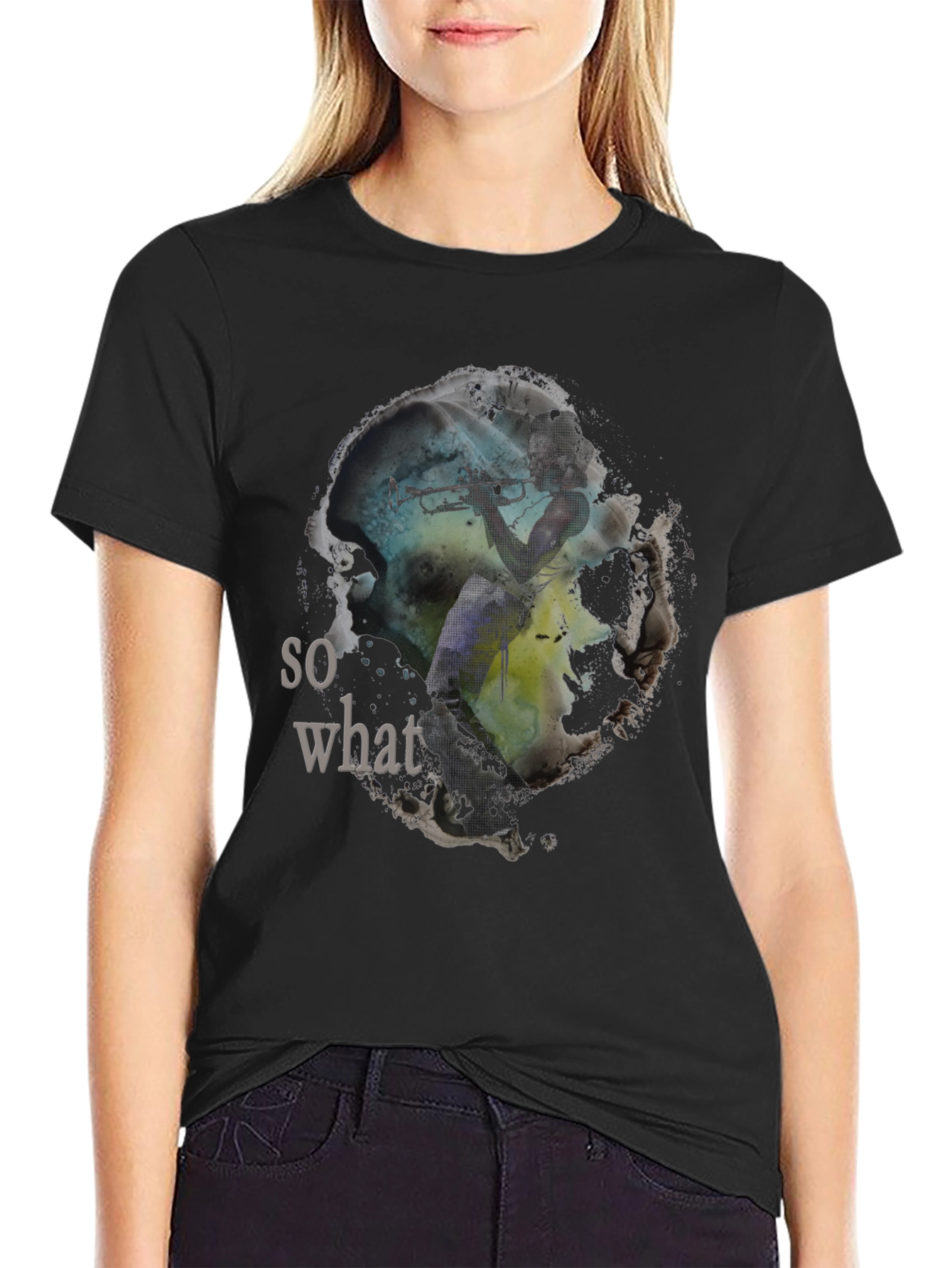 So What T-Shirt - Artistic Trumpet Design
