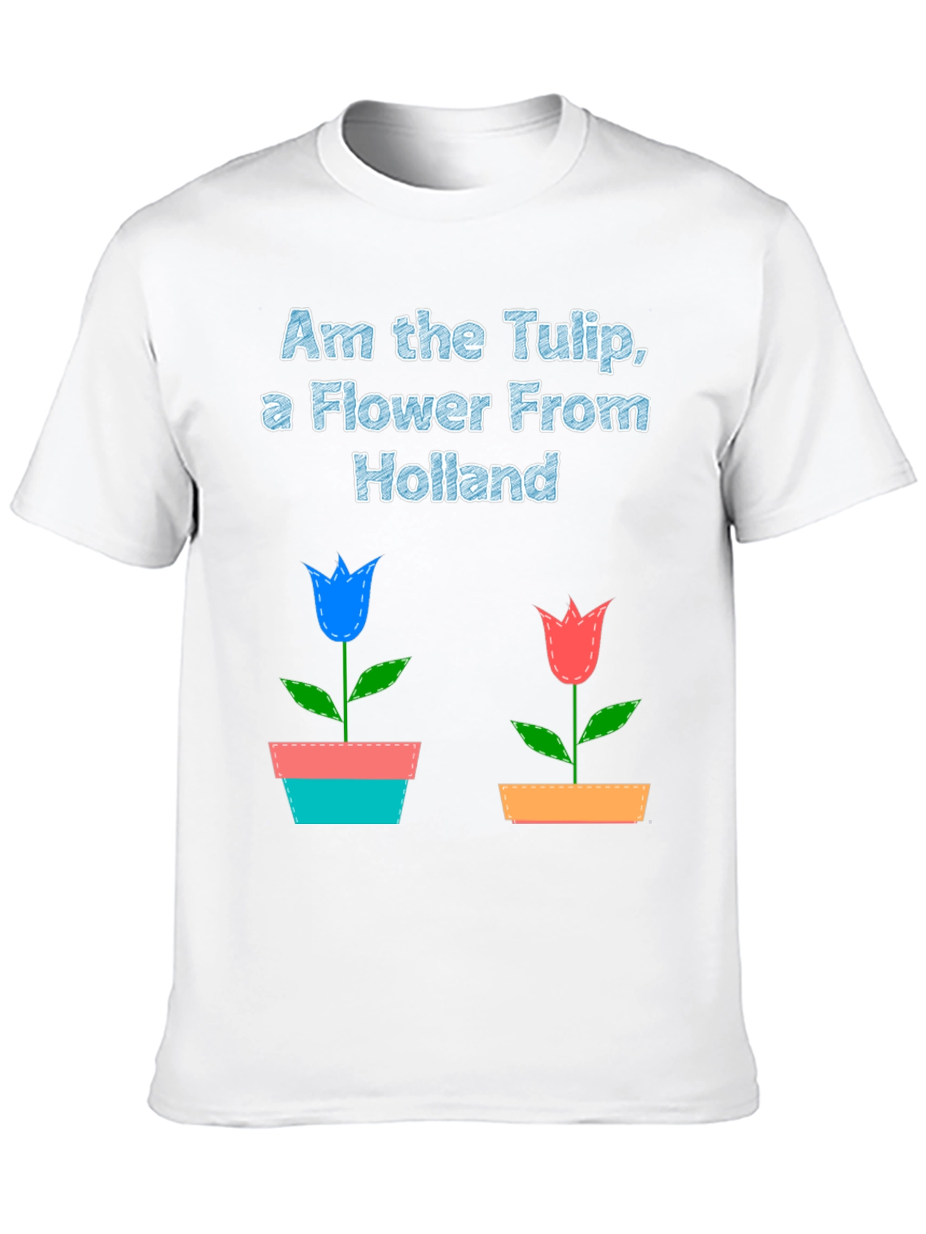 Holland Tulip Flower Graphic T-Shirt
