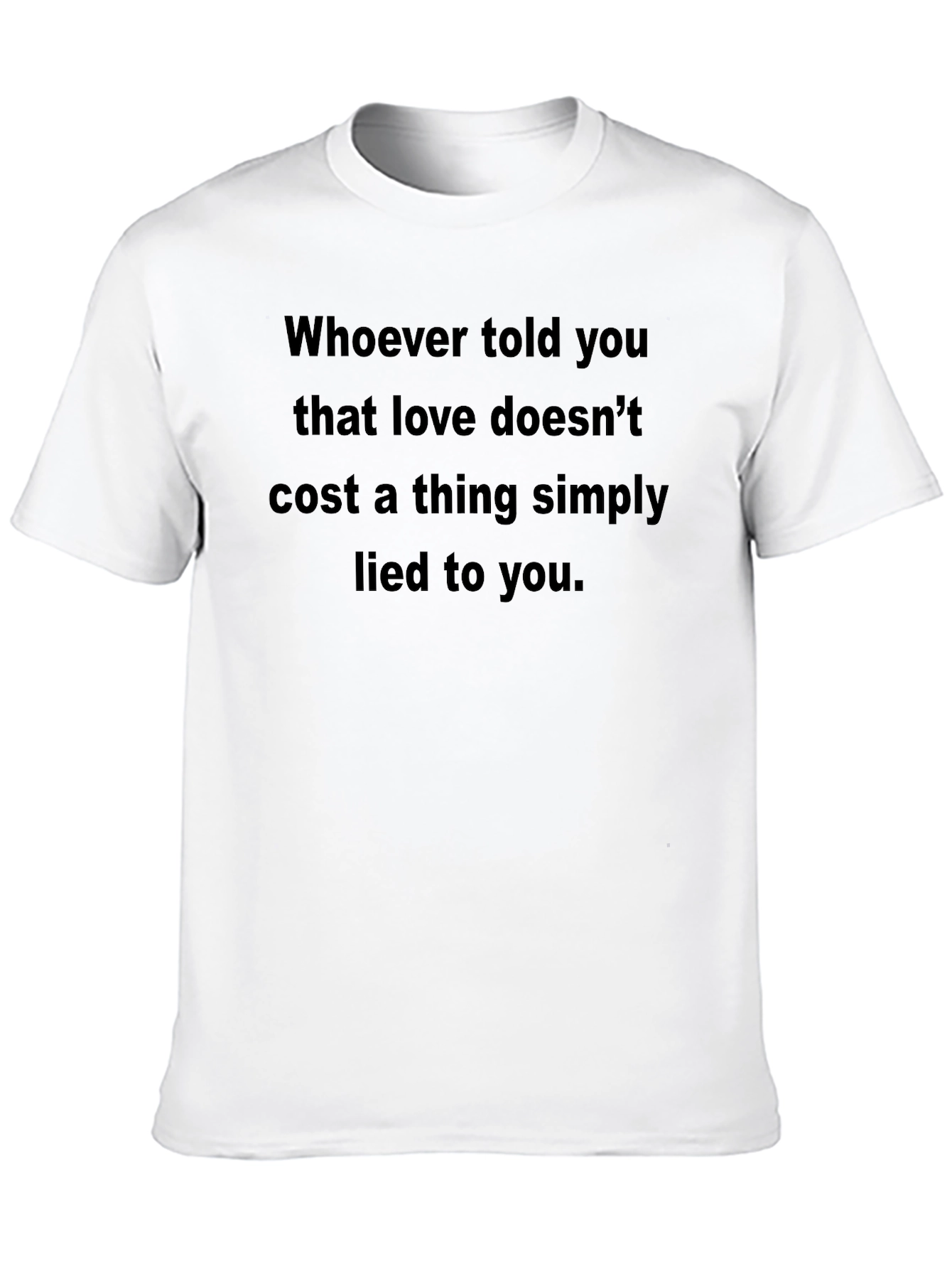 Love Costs T-Shirt - Mens Black Tee