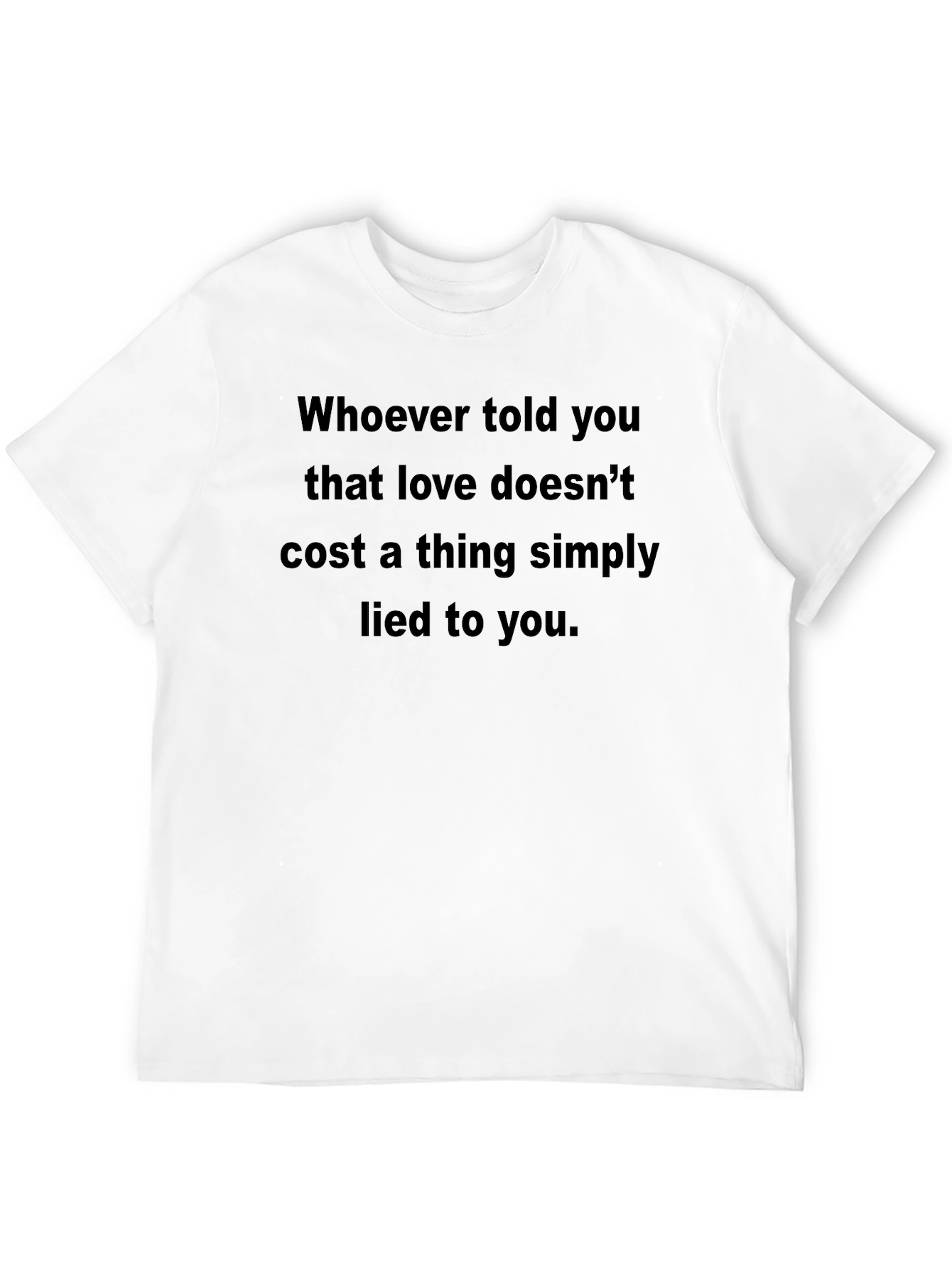 Love Costs T-Shirt - Mens Black Tee