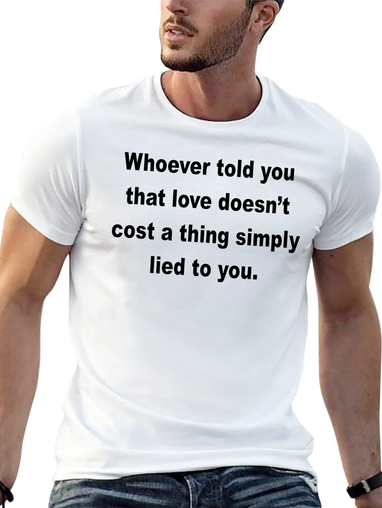 Love Costs T-Shirt - Mens Black Tee