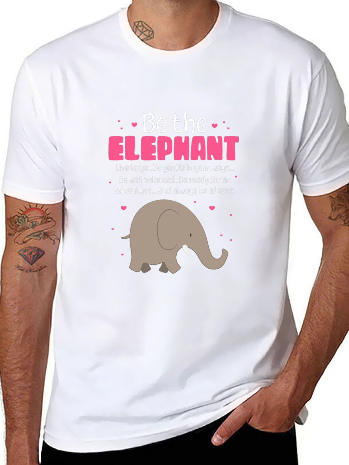 Be the Elephant T-Shirt - Cute Animal Graphic Tee