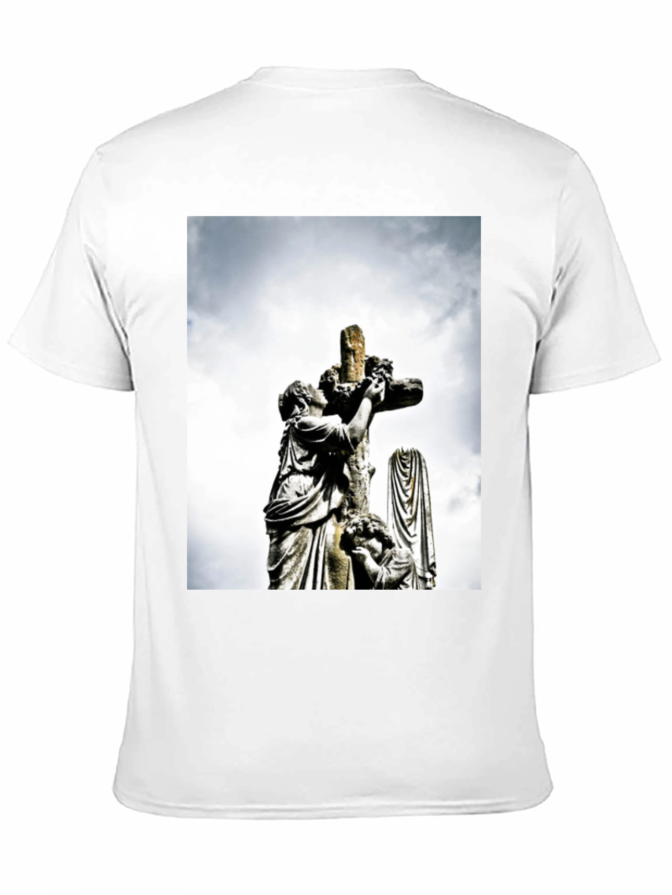 Statue Cross Graphic T-Shirt
