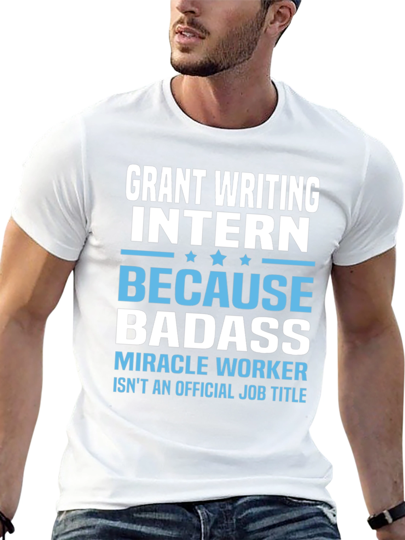Grant Writing Intern Badass Black T-Shirt