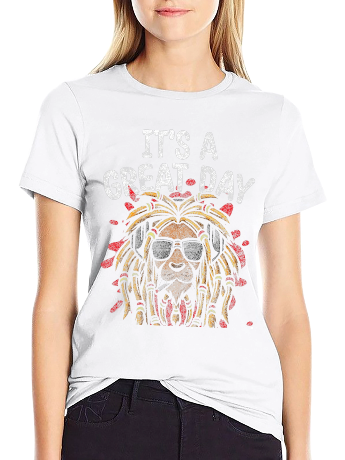 Its A Great Day Lion Graphic Tee