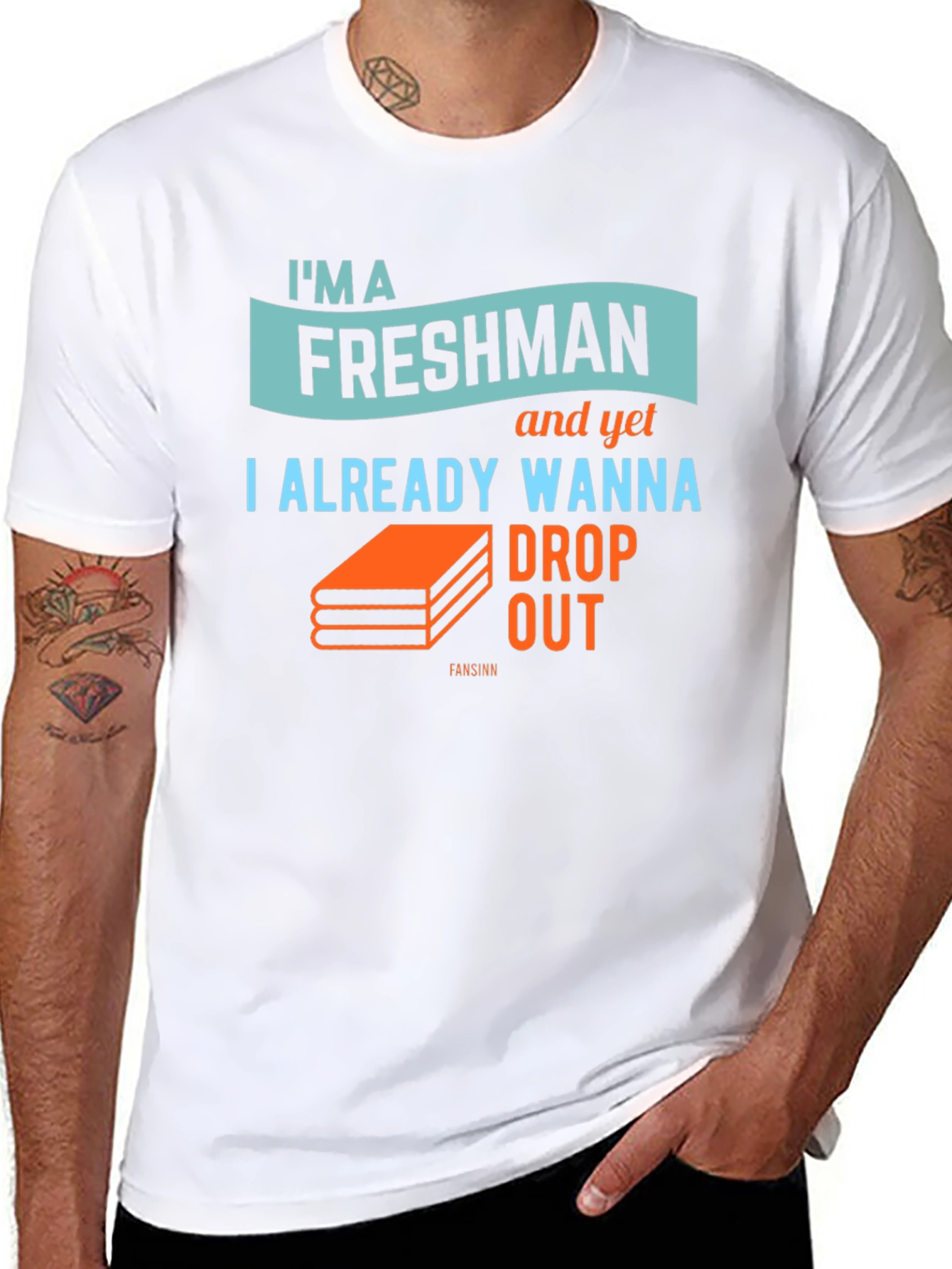 Freshman Drop Out Graphic T-Shirt