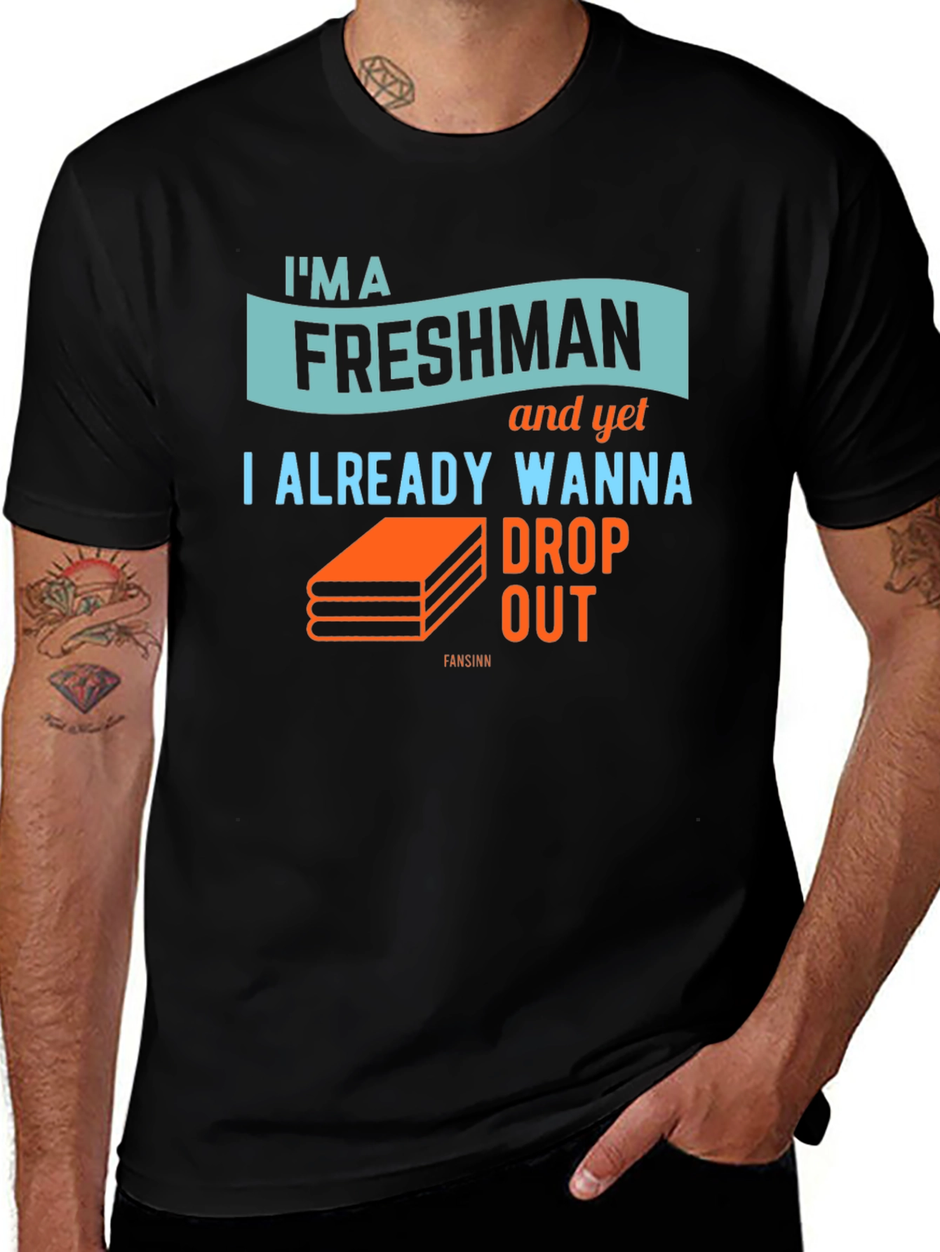 Freshman Drop Out Graphic T-Shirt