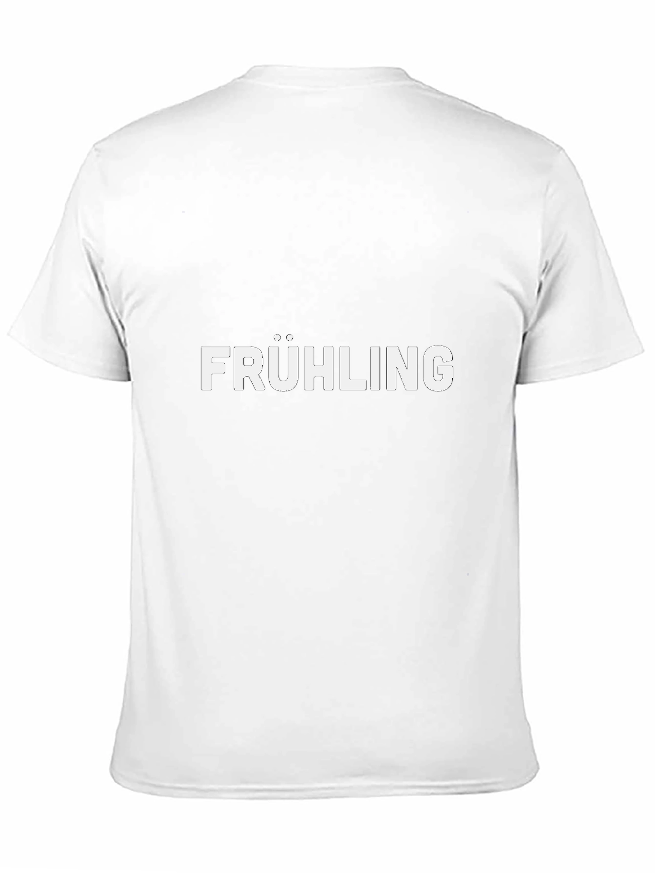 Frühling Graphic Tee - Black Cotton Casual T-Shirt