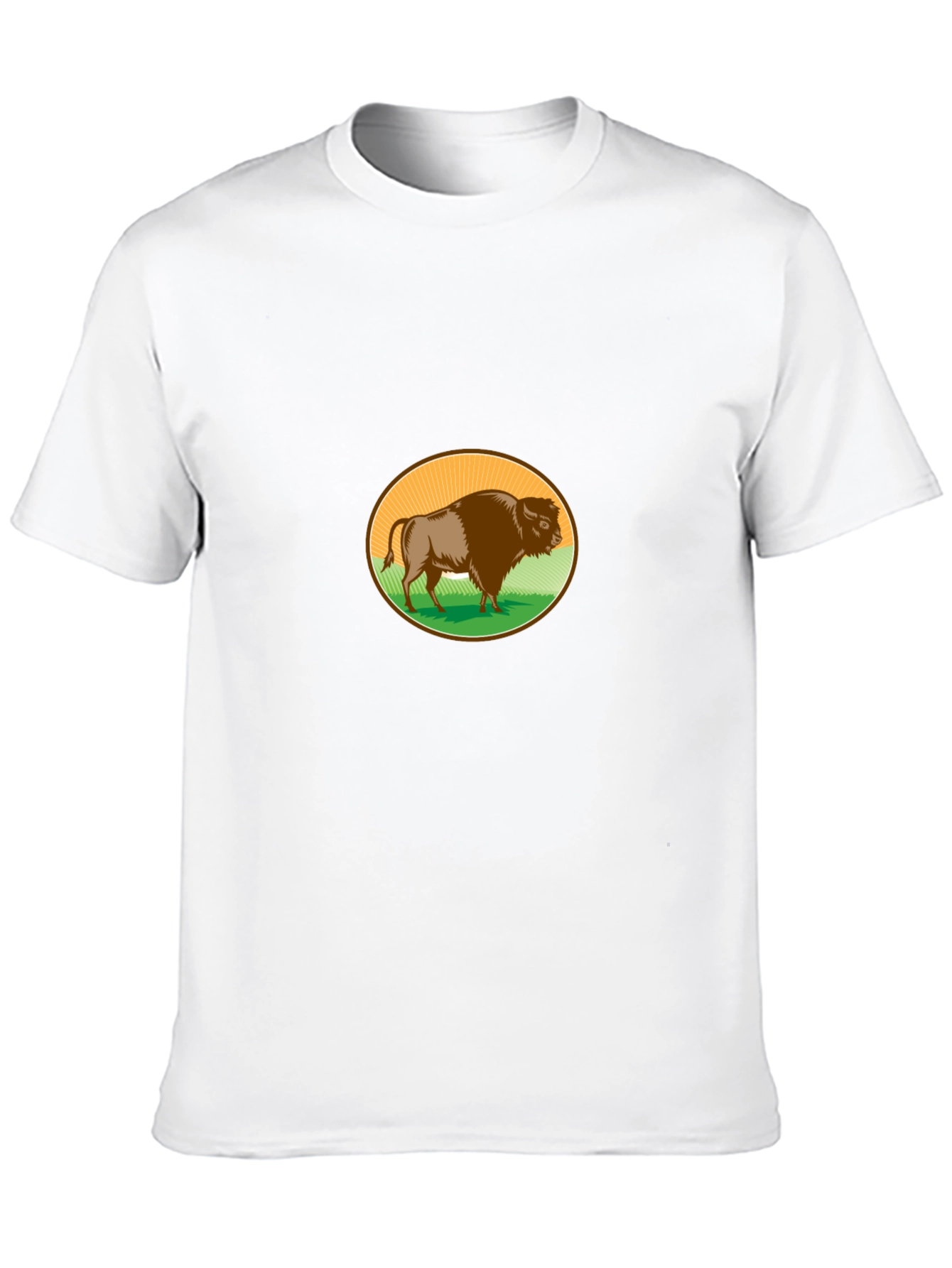 Bison Graphic T-Shirt - Black Casual Tee