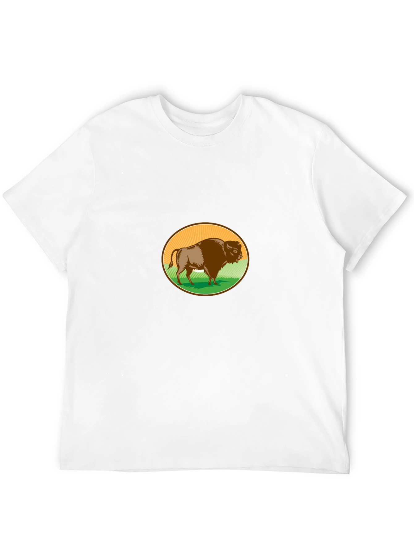 Bison Graphic T-Shirt - Black Casual Tee