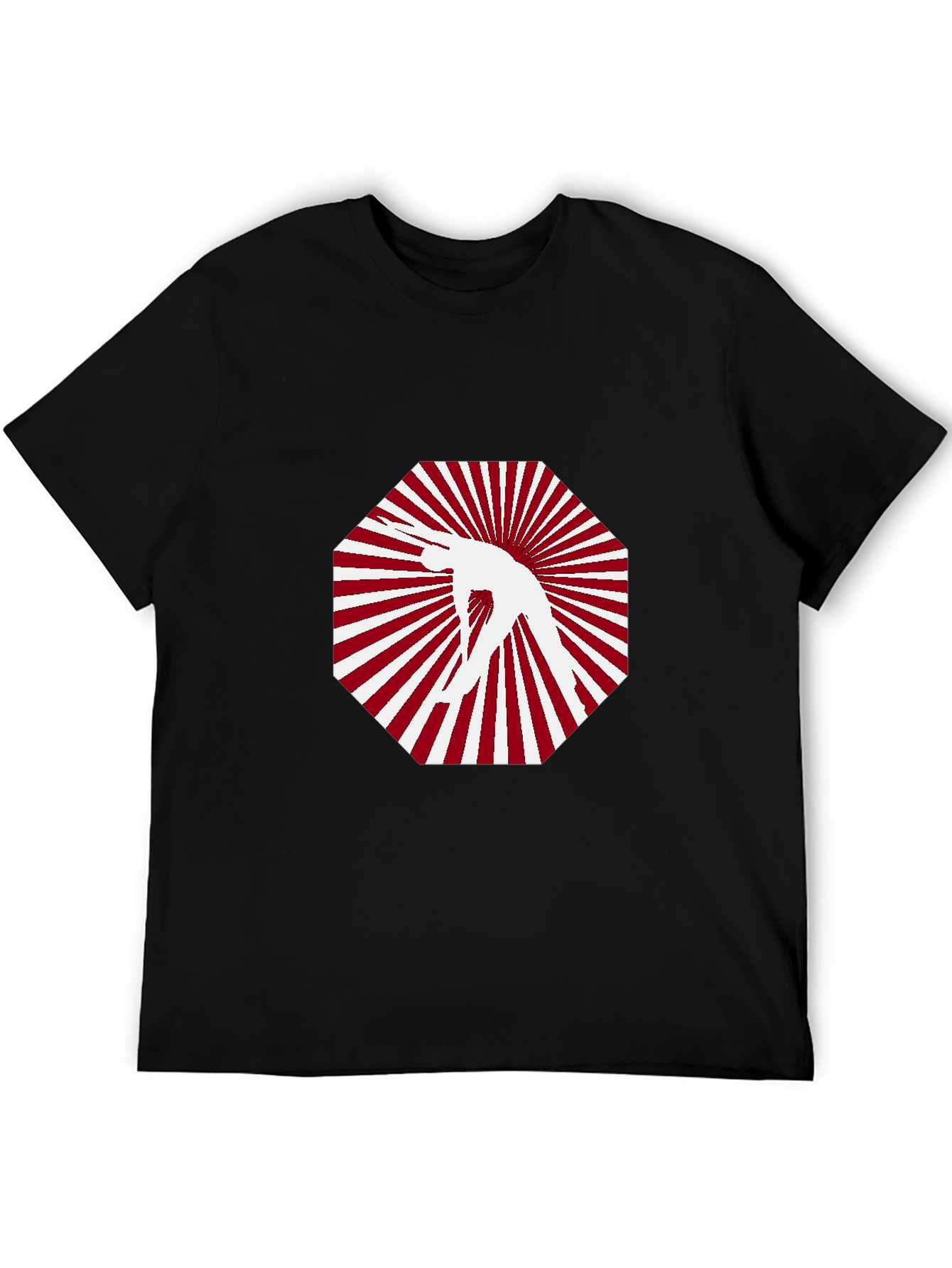 Stylish Black T-Shirt with Graphic Design