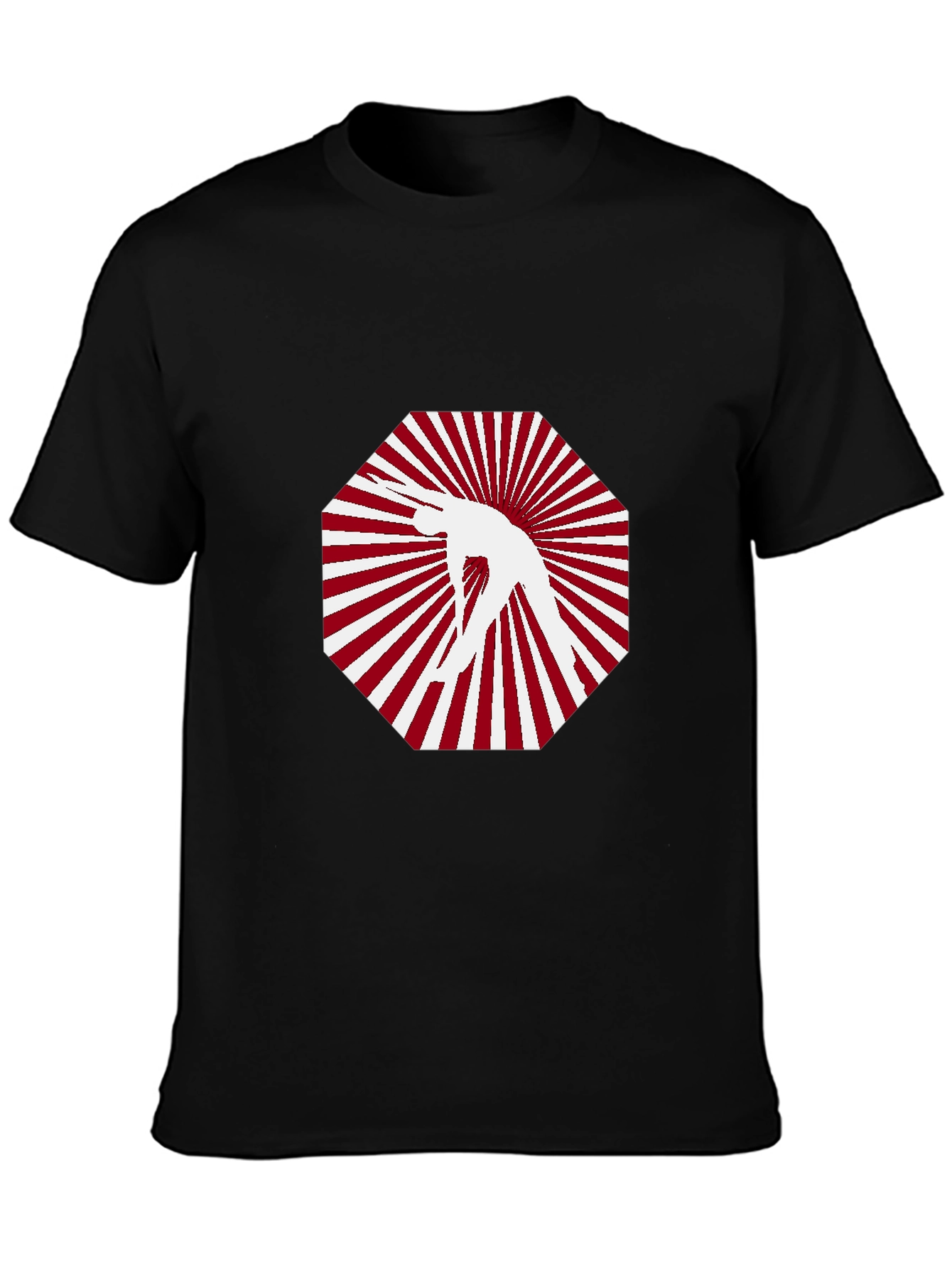 Stylish Black T-Shirt with Graphic Design
