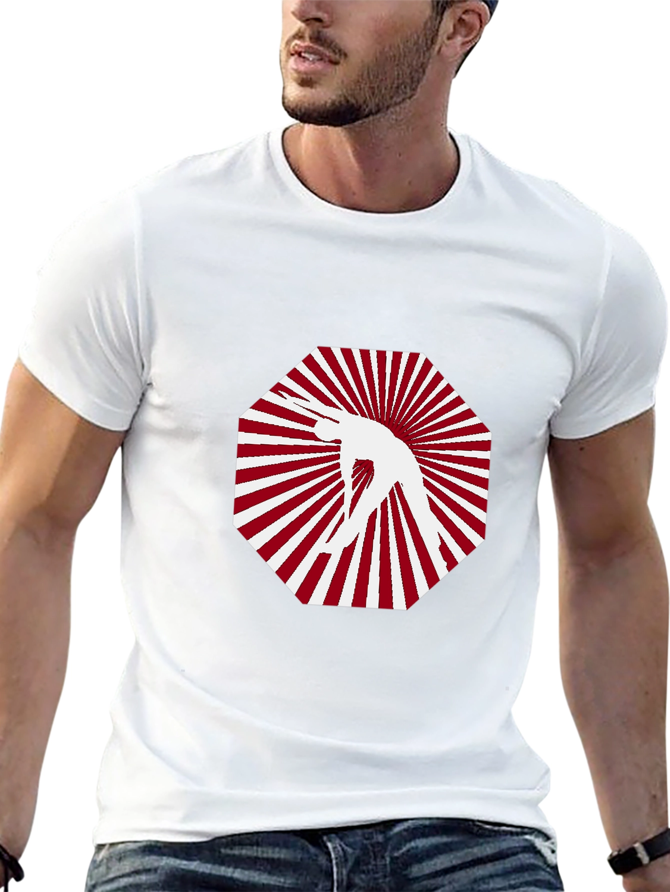 Stylish Black T-Shirt with Graphic Design