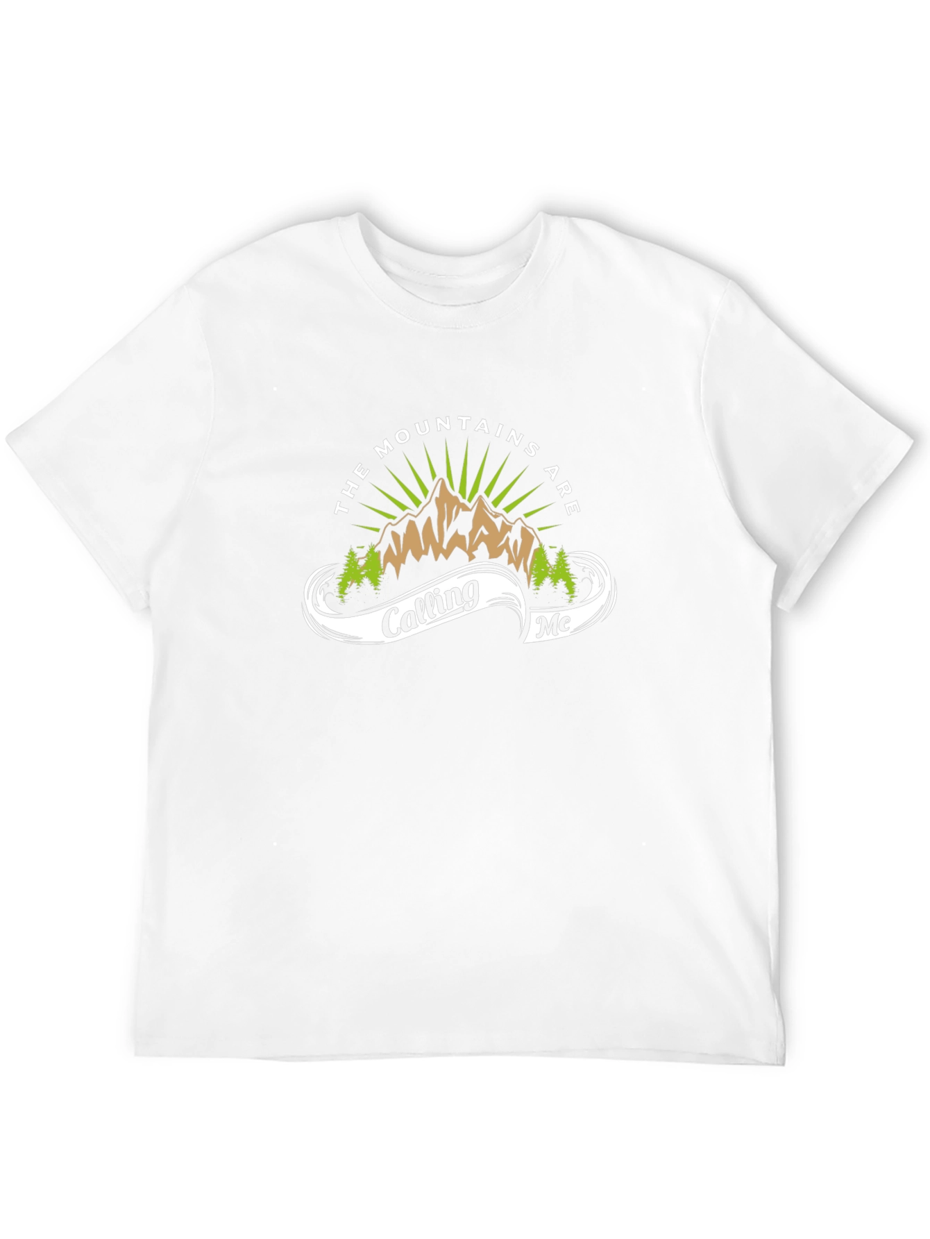 Mountains Are Calling Me Graphic Tee - Black