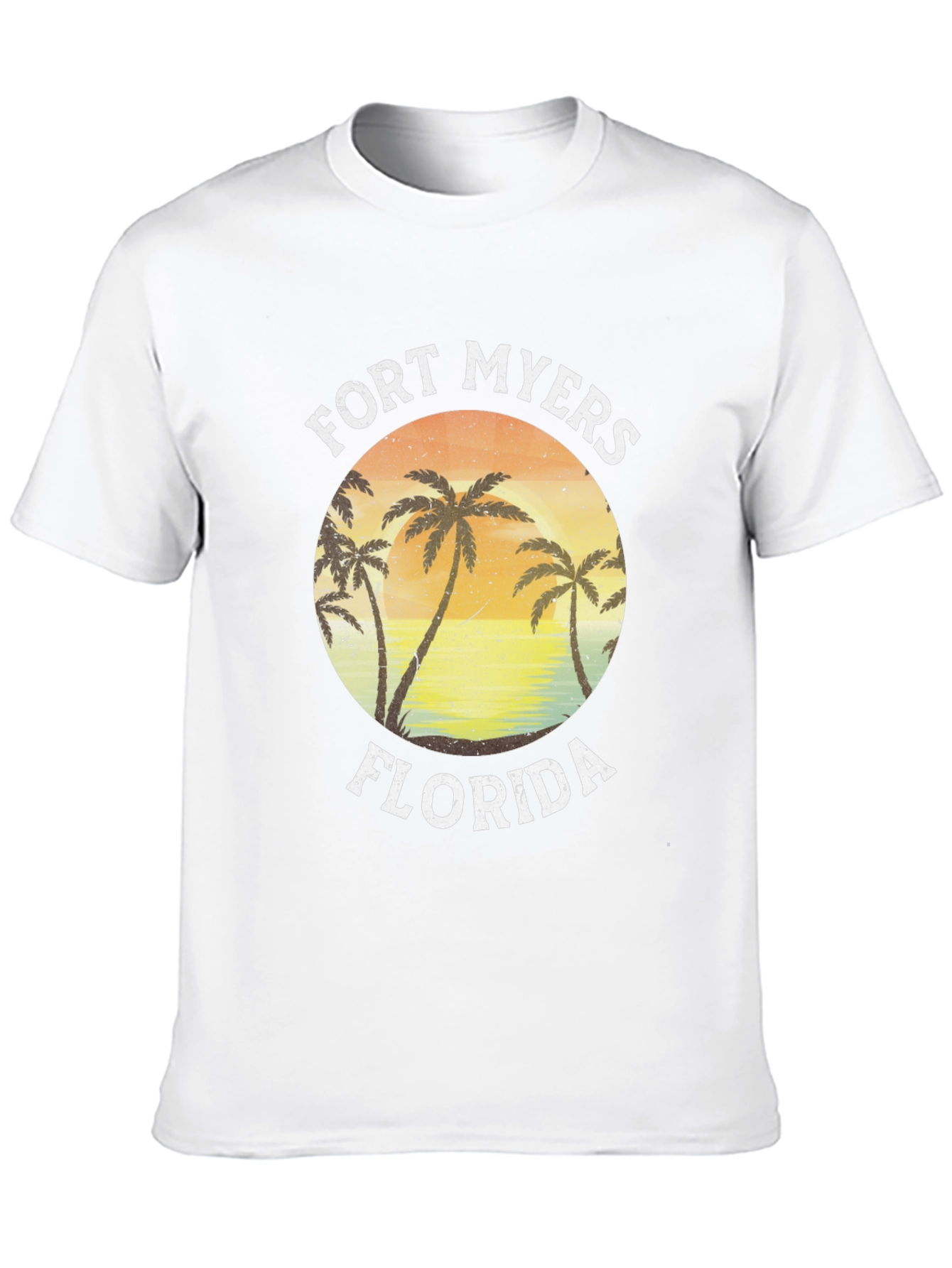 Fort Myers Florida Palm Tree Graphic T-Shirt