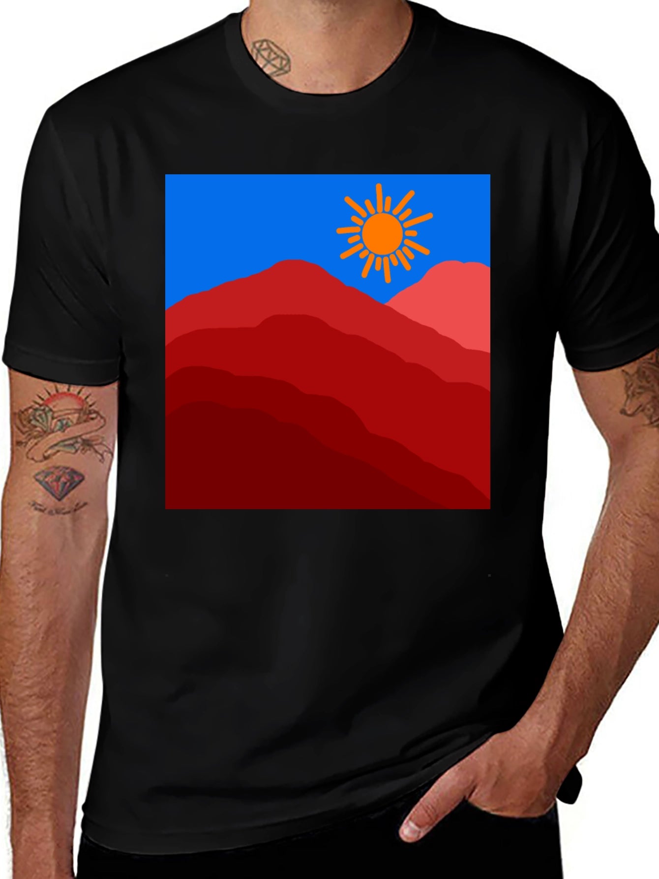 Mountain Sun Graphic Tee - Stylish & Unique Design