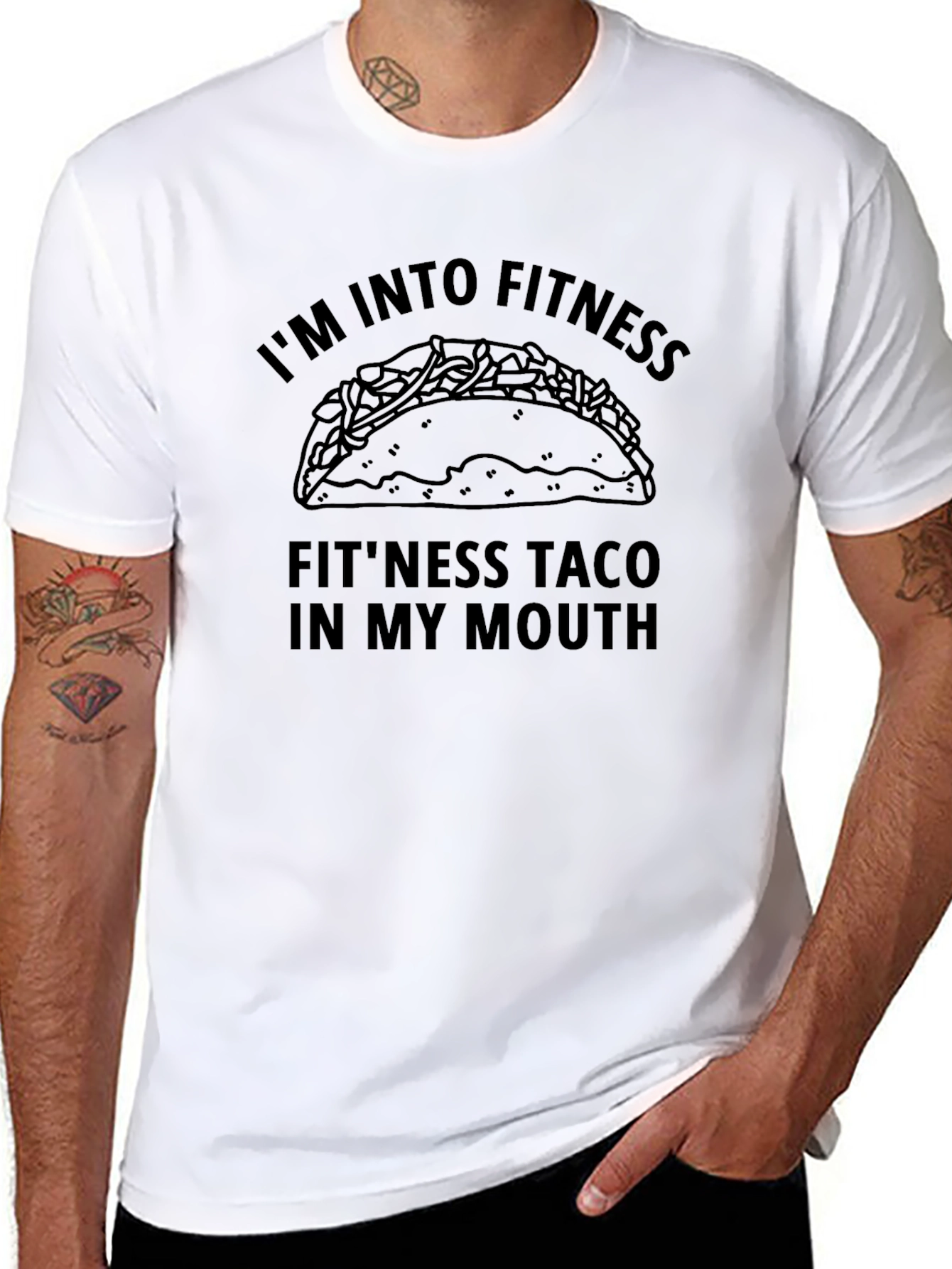Funny Fitness Taco T-Shirt - Im Into Fitness