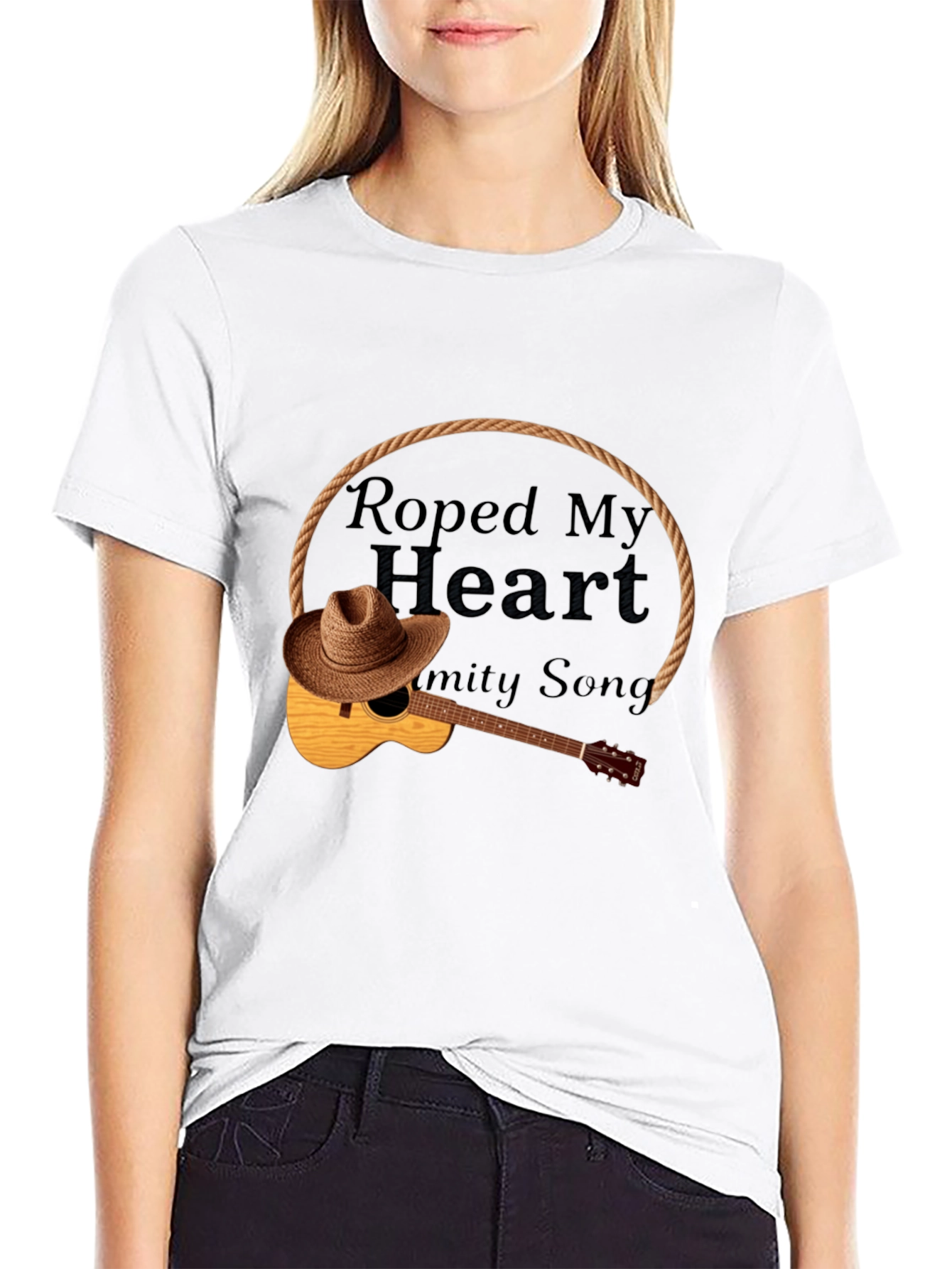 Roped My Heart Guitar T-Shirt