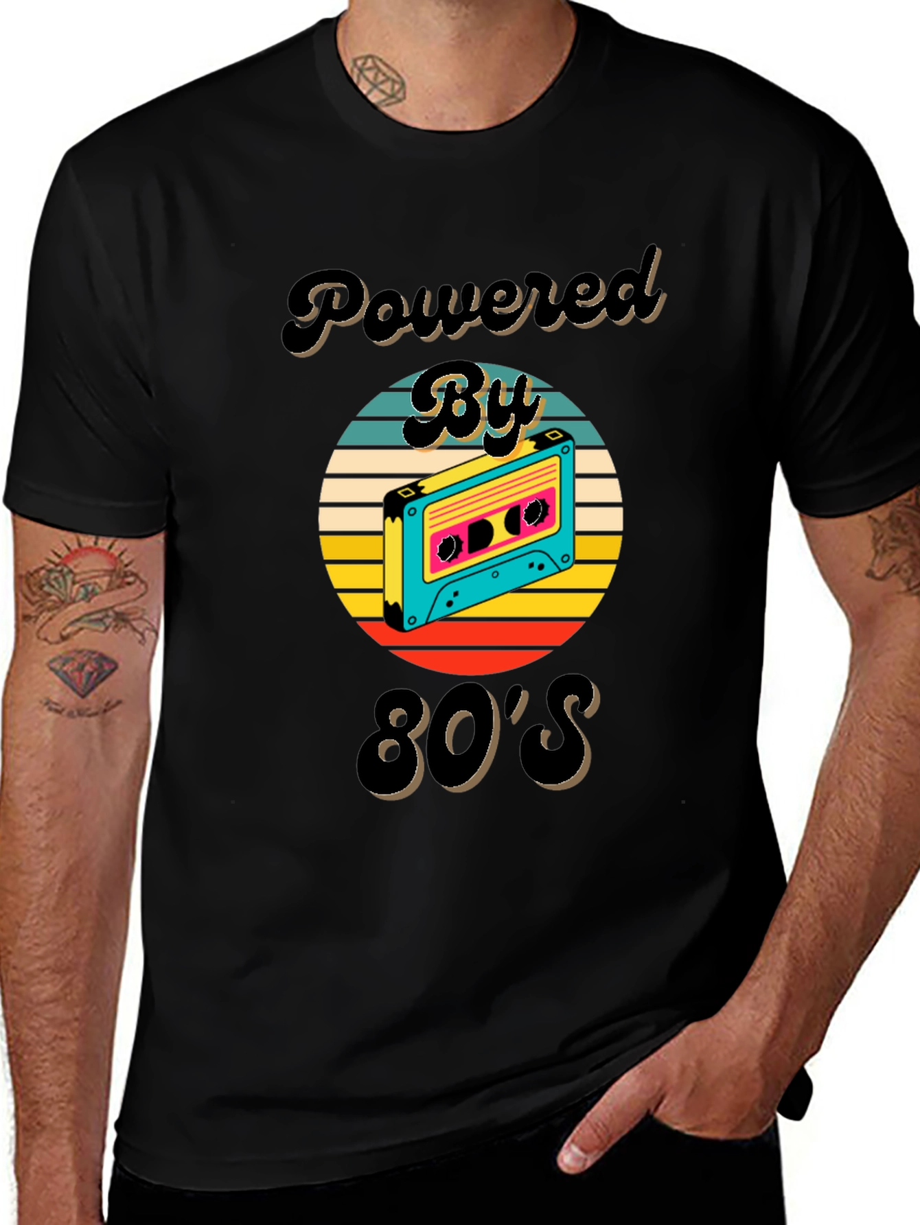Powered By 80s Graphic T-Shirt
