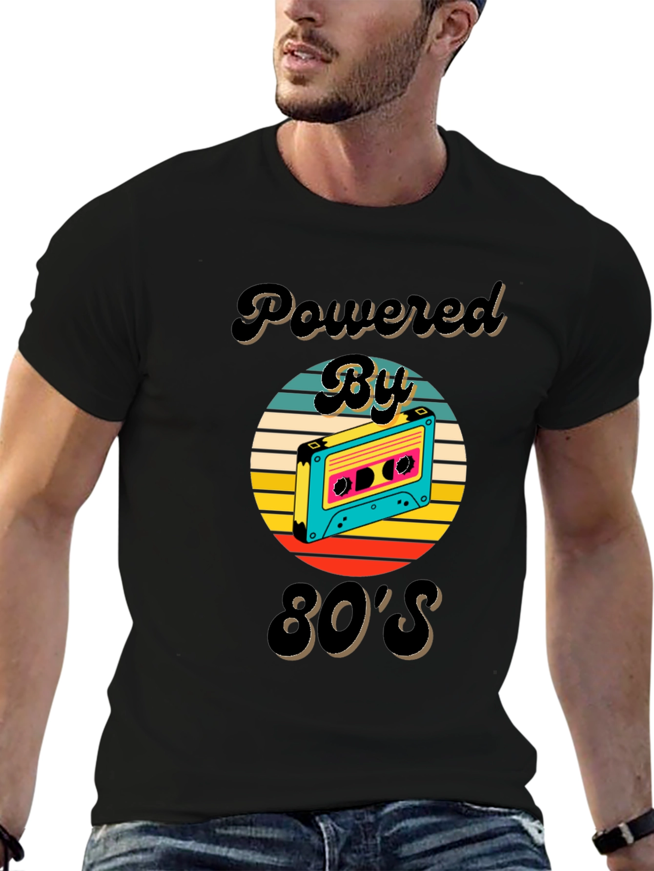 Powered By 80s Graphic T-Shirt