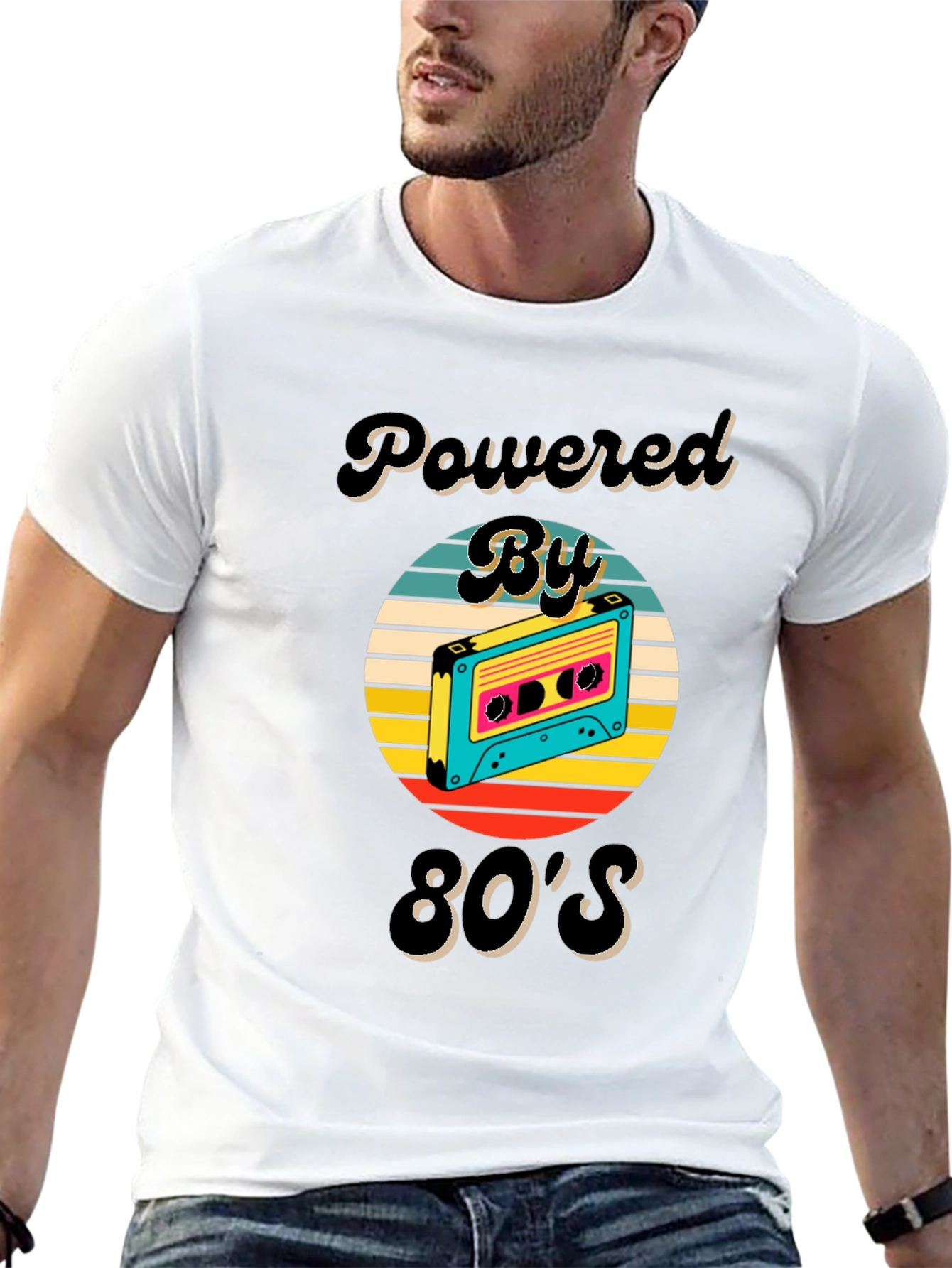 Powered By 80s Graphic T-Shirt