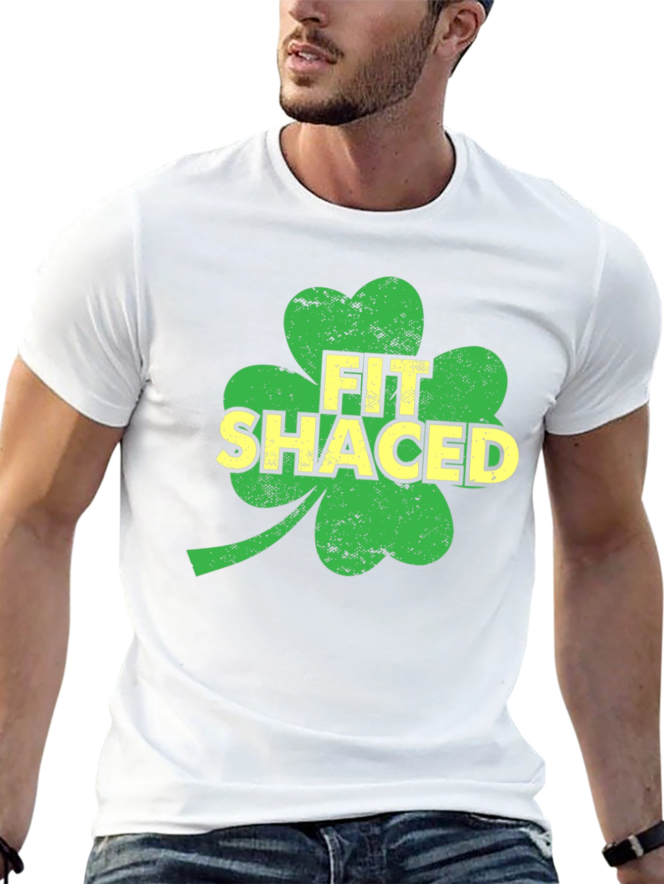 Fit Shaced Shamrock St. Patricks Day T-Shirt