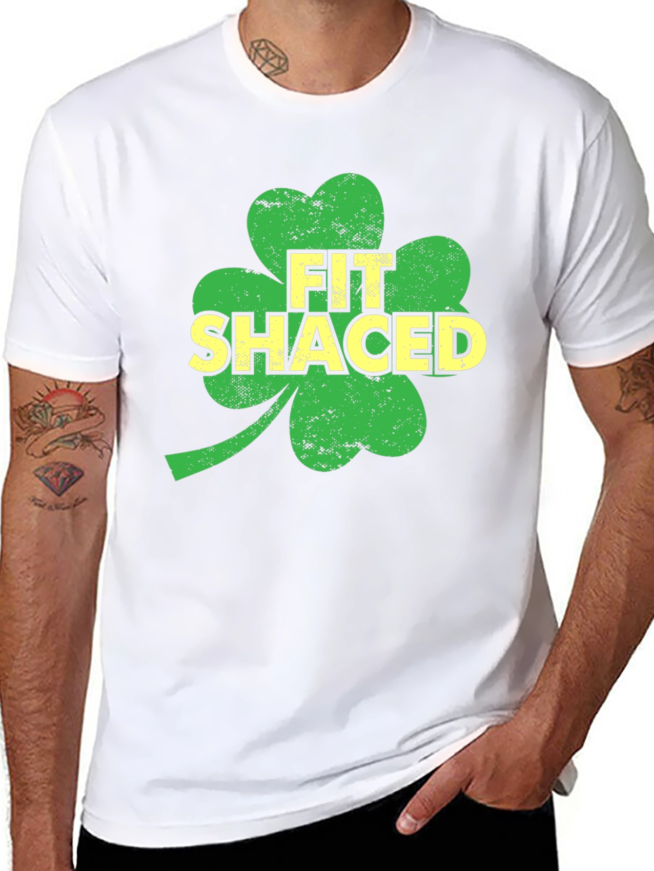 Fit Shaced Shamrock St. Patricks Day T-Shirt